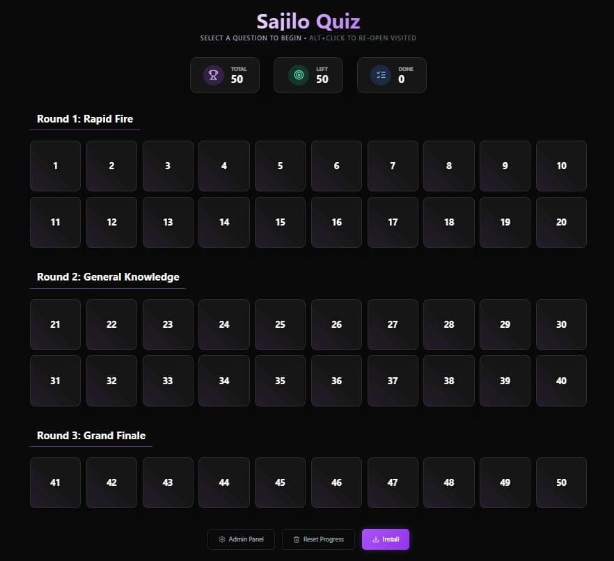 Sajilo Quiz cover